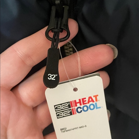 32 Degrees NWT Men's Dark Blue Puffer Jacket Hooded - Picture 8 of 10